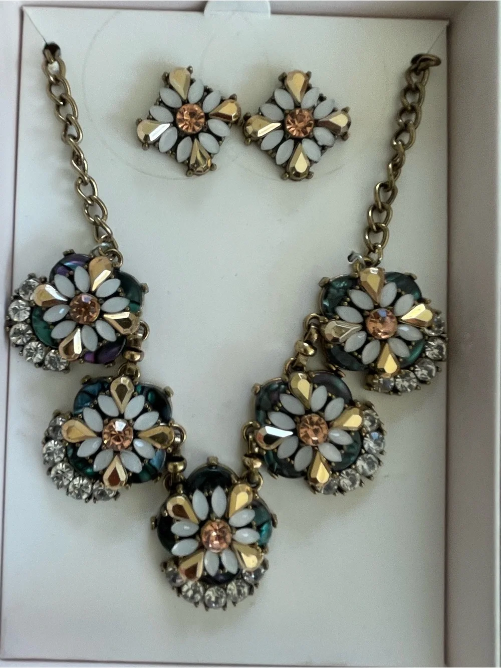 Rhinestone Costume Jewelry Set of 3 New - Picture 2 of 4